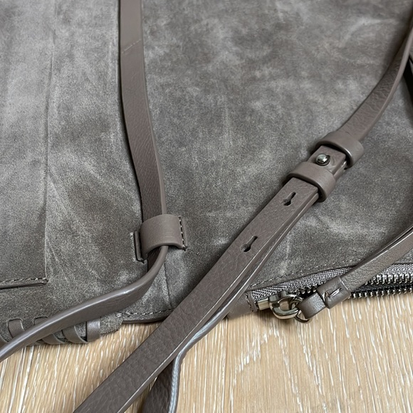 Allsaints suede clutch, shoulder or crossbody bag - Picture 11 of 14